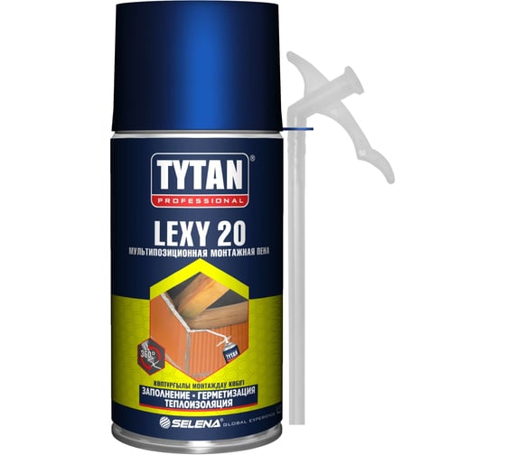 Монтажная пена TYTAN PROFESSIONAL LEXY 20 всесезонная, 300 мл 83838