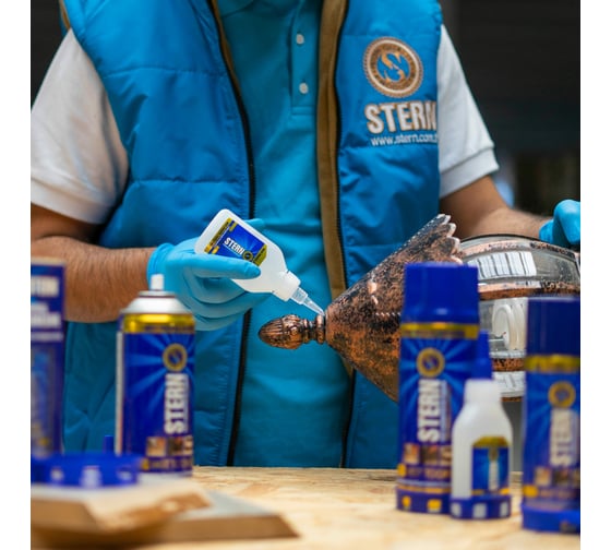 Клей для MDF быстрозастывающий STERN 50гр.+200мл. Активатор для клея N963 1453