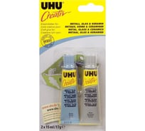Клей для металла, стекла и керамики UHU Creativ 2x15 мл 47285