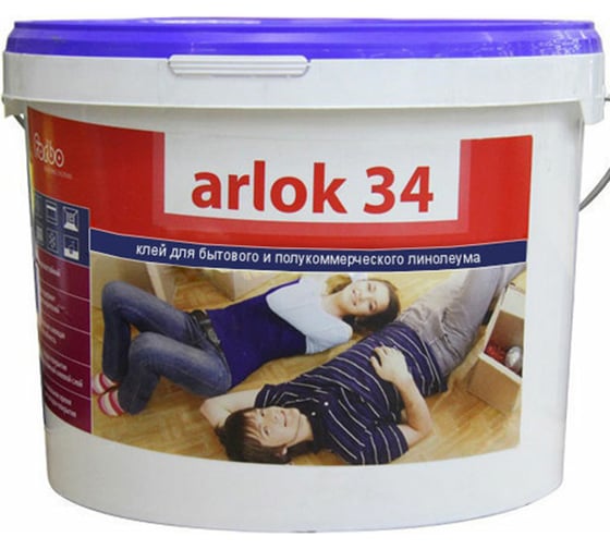 Клей для напольных покрытий ARLOK 34 4 кг 00000005317