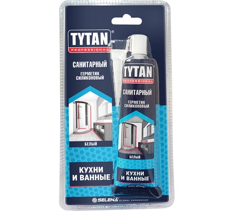 Силиконовый санитарный герметик TYTAN PROFESSIONAL прозрачный, 85 мл 17649 270880