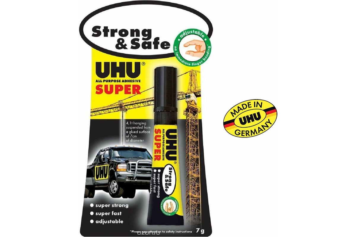 Клей UHU Strong & Safe универсальный, 7 г