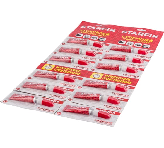 Универсальный Суперклей STARFIX 3 г х 12 штук SM-42379-1