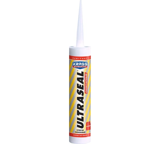 Санитарный силиконовый герметик KRASS Ultraseal бесцветный, 260 мл ЛА-00000287