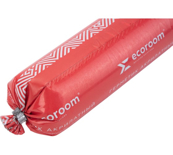 Акриловый герметик ECOROOM AS-11 для заделки швов и трещин, белый, 600 мл E-Герм-7134 Бел