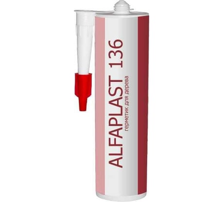 Герметик Alfaplast 136 Технология Теплый шов Золотистая сосна, картридж 310 мл 4627176170878