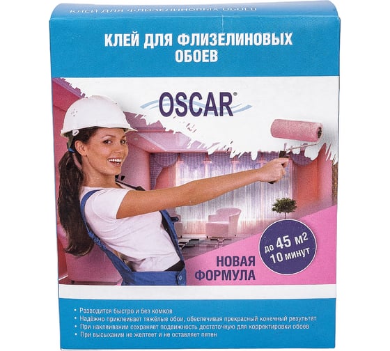 Клей Oscar для флизелиновых обоев сухой, 250 г GOF250-k