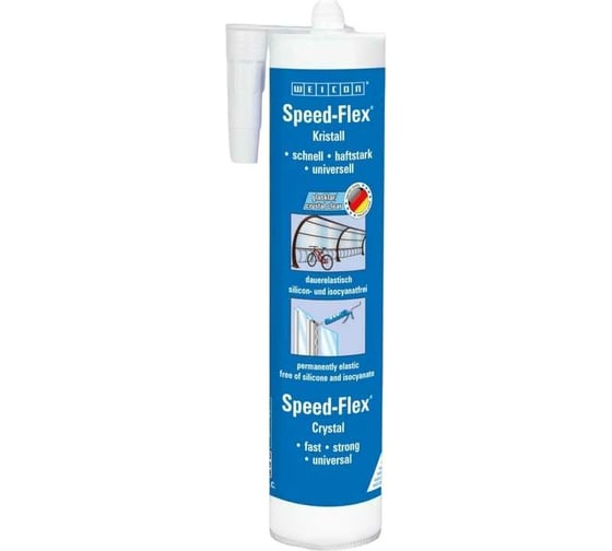 Клей-герметик WEICON Speed-Flex Кристалл MS-Полимер 310 мл wcn13608310 1