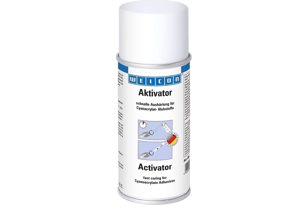 Активатор для цианоакрилатных клеев WEICON СА-Активатор спрей 150 мл ...
