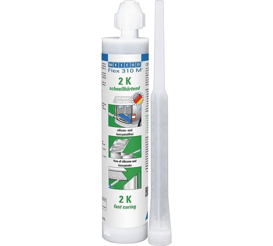 Двухкомпонентный клей-герметик WEICON Flex 310 M 2К MS-Полимер 250 мл wcn13305250