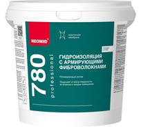 Гидроизоляция с армирующими фиброволокнами NEOMID для влажных и мокрых помещений, 1.3 кг Н-Гидроиз-1,3 23958465