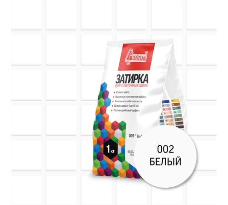 Затирочная смесь для плиточных швов Старатели 1 кг, белый 002 3277/3484