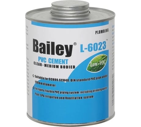 Клей для ПВХ AQUAVIVA Bailey L-6023 946 мл 33364