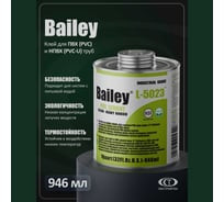 Клей для труб ПВХ больших диаметров AQUAVIVA Bailey L-5023 946 мл 23395