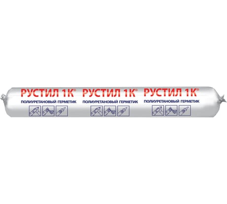 Полиуретановый герметик Рустил 1К 600 мл, светло-серый, RAL 7035 61458102