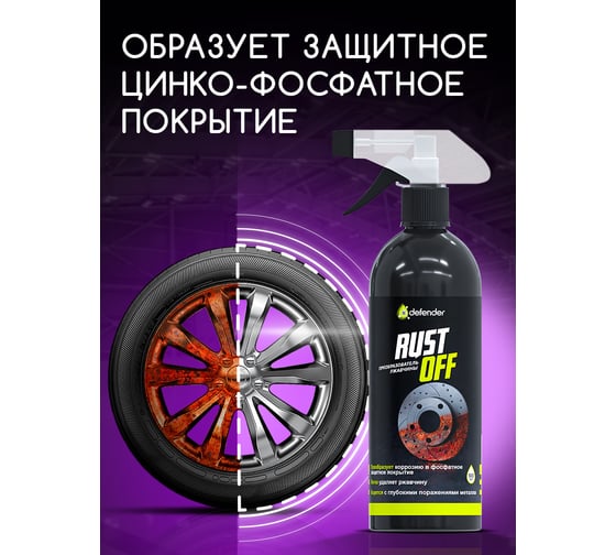 Преобразователь ржавчины Defender Auto Rustoff 500 10514