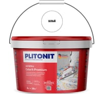 Затирка для швов плитки PLITONIT COLORIT Premium 0,5-13 мм белая 2 кг 22064