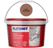 Затирка для швов плитки PLITONIT COLORIT Premium 0,5-13 мм темно-коричневая 2 кг 22080