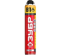 Огнестойкая монтажная пена ЗУБР PRO B1 750 мл, под пистолет, выход до 45 л 41146