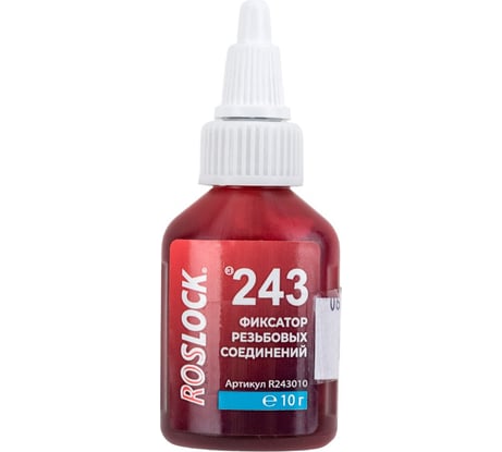 Фиксатор резьбовых соединений ROSLOCK 243 средней прочности, 10 гр R243010