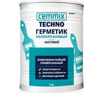 Герметик полиуретановый CEMMIX "Кистевой", банка 1 кг, цвет белый 85498730