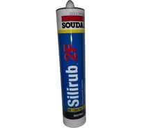 Нейтральный силиконовый герметик Soudal Силируб 2F белый, 300 мл 157059 25069875