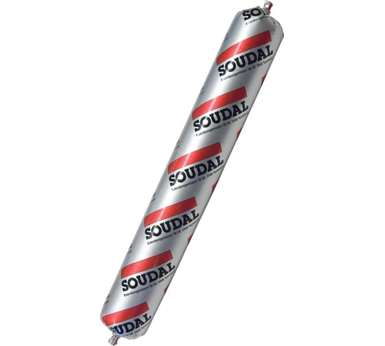 Нейтральный силиконовый герметик Soudal Силируб 2F бесцветный, 600 мл 158935