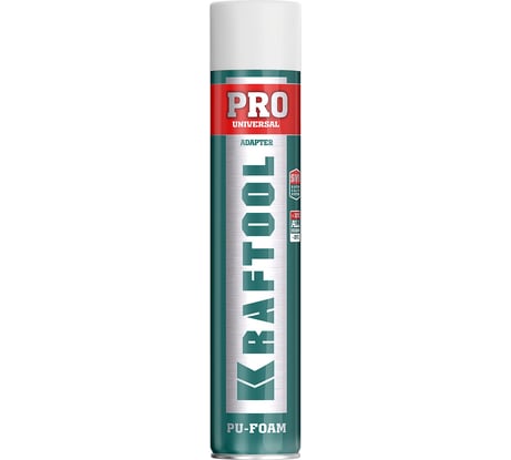 Монтажная пена KRAFTOOL ADAPTER PRO 750 мл, адаптерная, профессиональная, полиуретановая, всесезонная SVS 41173_z01