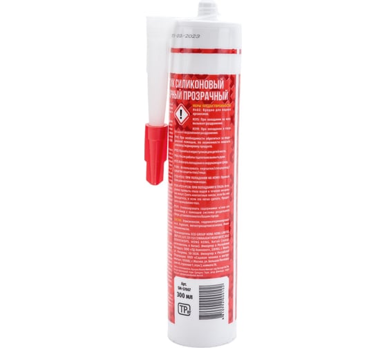 Санитарный силиконовый Герметик STARFIX Sanitary Silicone бесцветный, 300 мл SM-57867