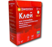 Сухой универсальный клей Swedtex СУПЕР для стеклообоев, флизелиновых и других видов тяжёлых обоев, 1000 г, до 130 кв.м PS-100