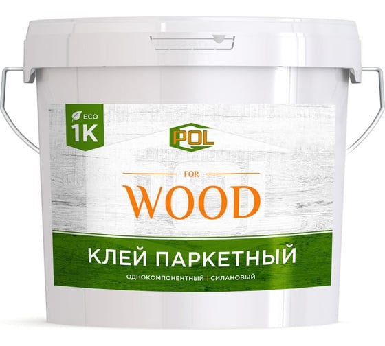 Однокомпонентный силановый клей ГЕПОЛ Wood 1K 7 кг GPW1K-7
