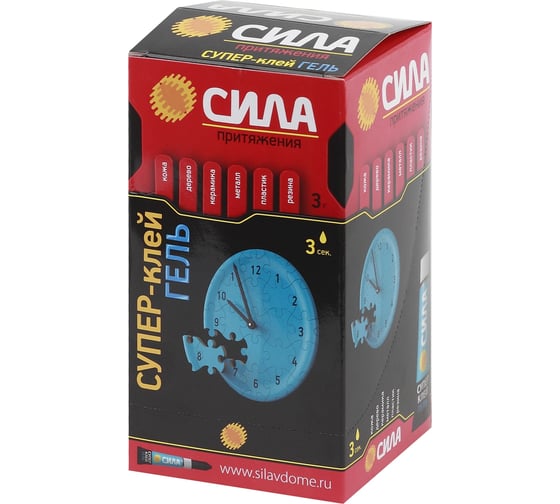 Супер-клей СИЛА SGBL1-3 гель 3 гр, BL-1 C0039396