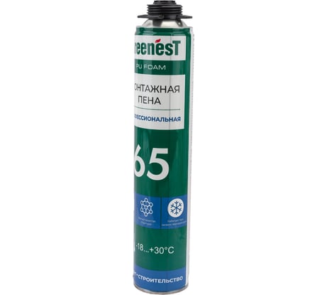 Пена монтажная профессиональная GreenesT 65 /ЗИМА, 780 мл 185107865