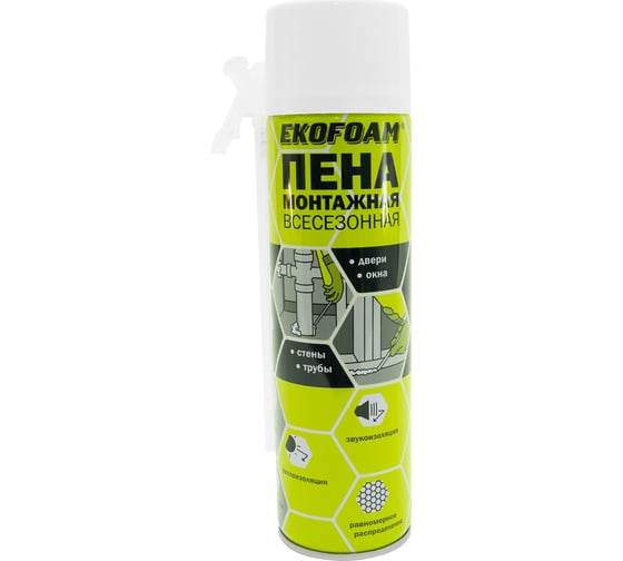 Пена монтажная всесезонная EKOFOAM 450 мл 6501801
