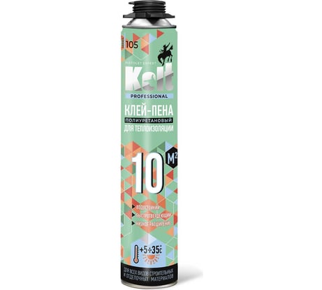 Клей-пена для теплоизоляции KOLT профессиональная, лето, 1000 мл K90S10
