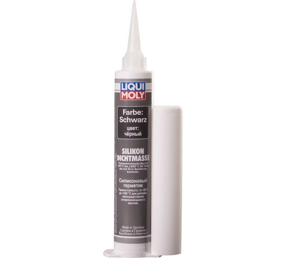 Силиконовый герметик черный 0,08л LIQUI MOLY Silicon-Dichtmasse schwarz 7639 1