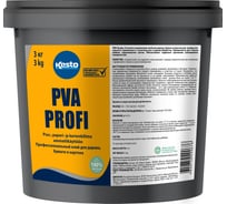 Профессиональный клей для дерева, бумаги и картона Kesto PVA Profi на основе ПВА, 3 кг 80641
