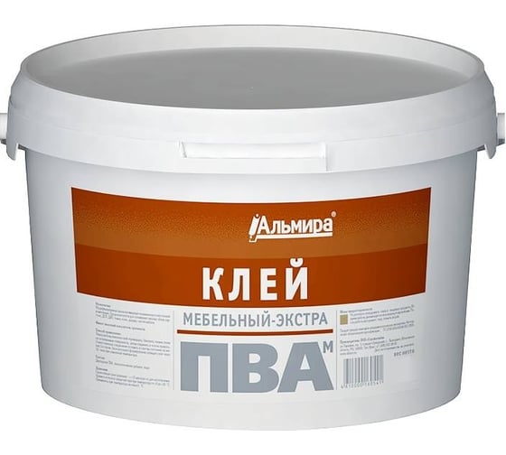 Клей ПВА Альмира Мебельный-экстра 2 кг БП-00000506