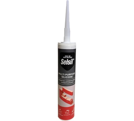 Герметик универсальный силиконовый Selsil Multi Purpose Silicone белый 102809010