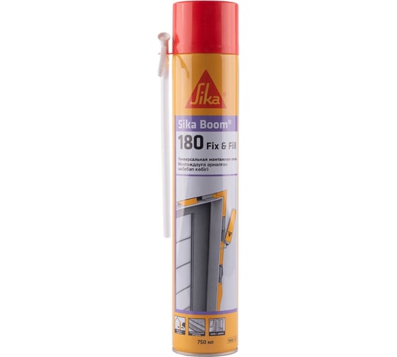 Универсальная полиуретановая пена SIKA Boom-180 Fix/Fill с трубкой Баллон 750мл, 870гр. 613713