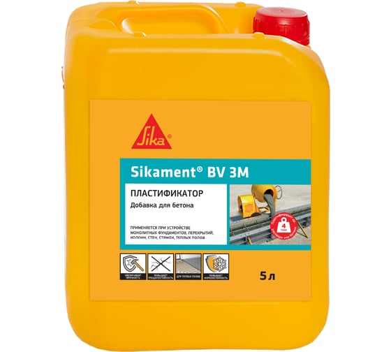 Пластификатор для бетонов и растворов SIKA Ment BV 3M Канистра 5л. 451801