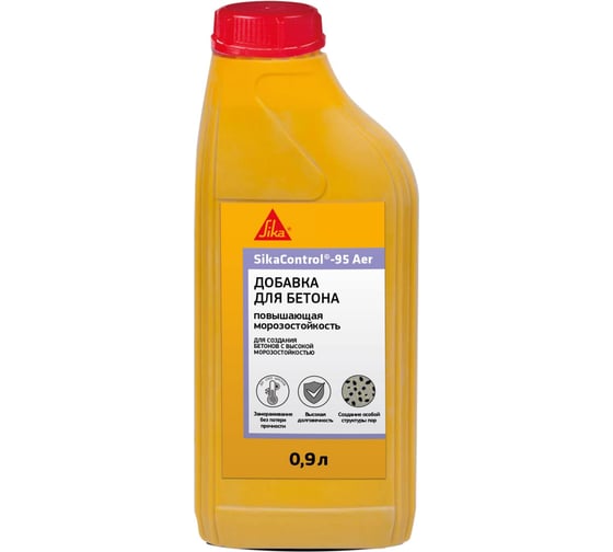 Добавка для создания бетонов с высокой морозостойкостью SIKA Control-95 Aer 0,9л. 670989