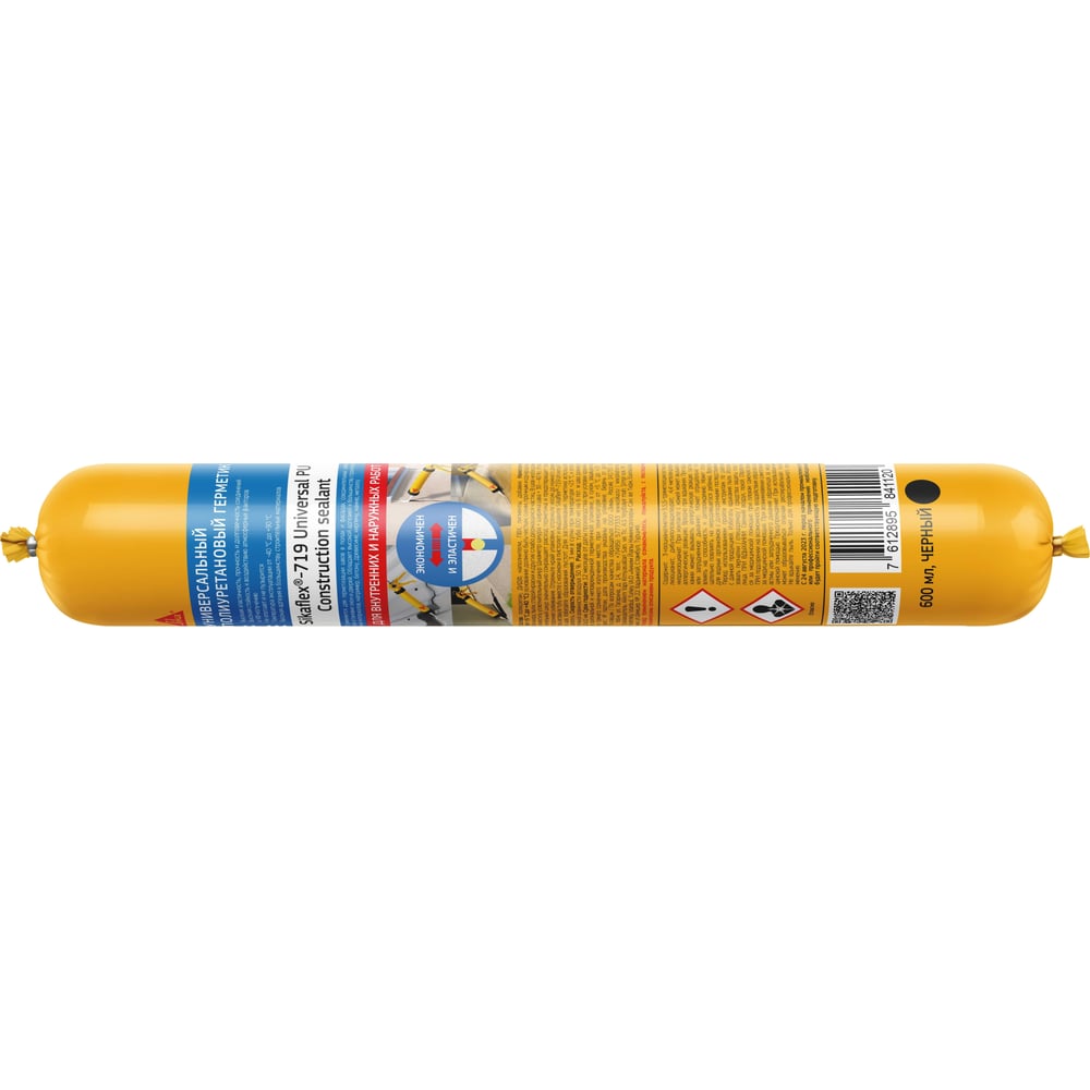 Полиуретановый герметик SIKA flex-719 Universal PU, черный, 600 мл ...