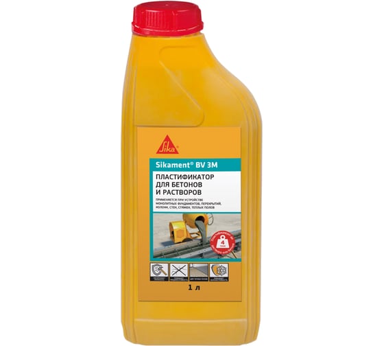 Пластификатор для бетонов и растворов SIKA Ment BV Канистра 3M 1л. 524064