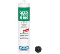Профессиональный универсальный силиконовый герметик OTTO-CHEMIE OTTOSEAL S100 PREMIUM C5176 бархатисто-черный S100/C5176