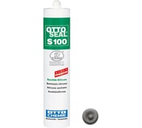 Профессиональный универсальный силиконовый герметик OTTO-CHEMIE OTTOSEAL S100 PREMIUM C52 платиново-серый S100/C52