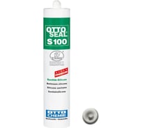 Профессиональный универсальный силиконовый герметик OTTO-CHEMIE OTTOSEAL S100 PREMIUM C94 серебряно-серый S100/C94