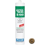 Профессиональный универсальный силиконовый герметик OTTO-CHEMIE OTTOSEAL S100 PREMIUM C60 умбра S100/C60