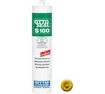 Профессиональный универсальный силиконовый герметик OTTO-CHEMIE OTTOSEAL S100 PREMIUM C19 карри S100/C19