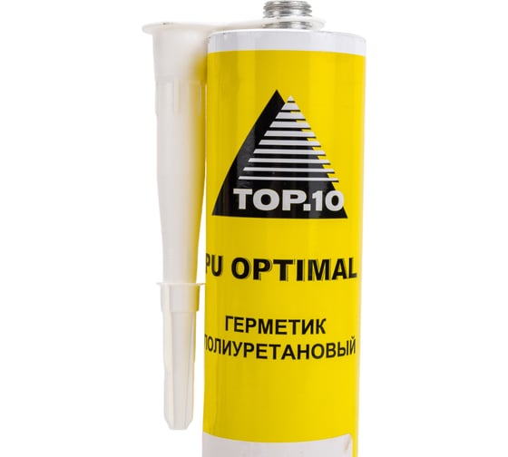 Герметик TOP.10 optimal полиуретановый, бежевый, 310 мл 10.642.0310.